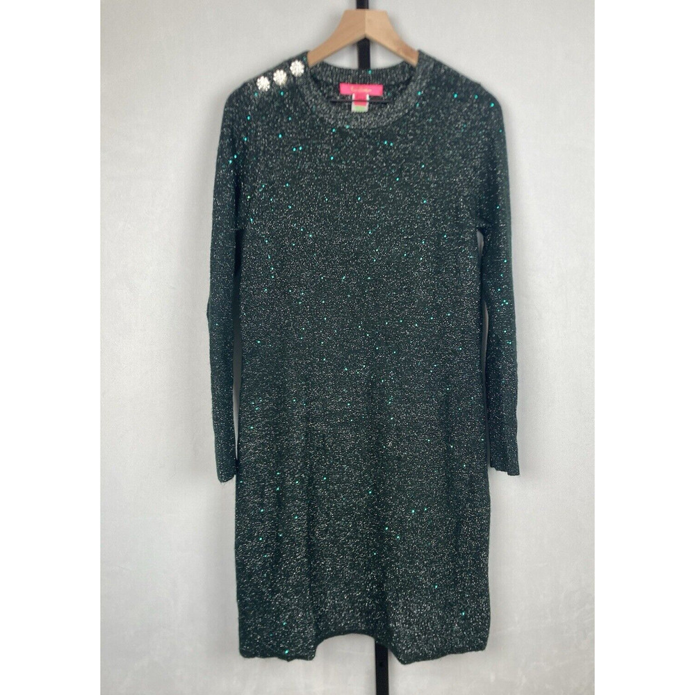 Lilly Pulitzer Dark Green Long Sleeve Dress - Picture 3 of 14